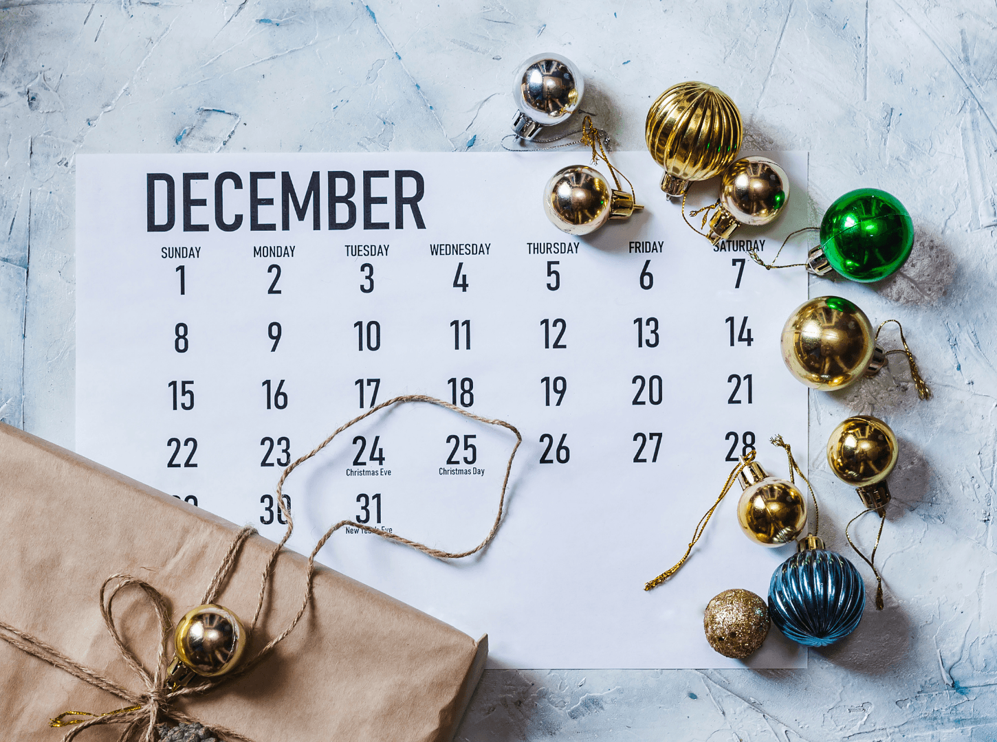 calendario de diciembre temporada laboral alta para muchos sectores económicos